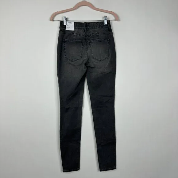 NWT White House Black Market High Rise Skinny Jeans Anette Vintage Gray #WHBM18 - Picture 3 of 9